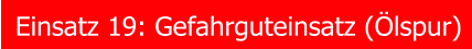 Einsatz 19: Gefahrguteinsatz (�lspur)