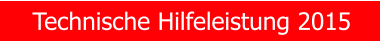 Technische Hilfeleistung 2015